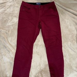 Democracy maroon jeans Size 16